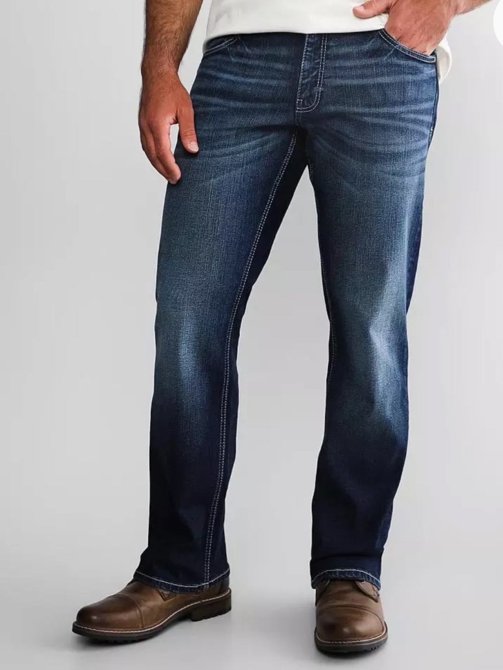 Reclaim Loose Straight Jeans Men's Size 38 x 29 Short Stretch Relaxed Dark Wash